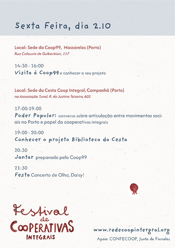 Programa — viernes 2 octubre